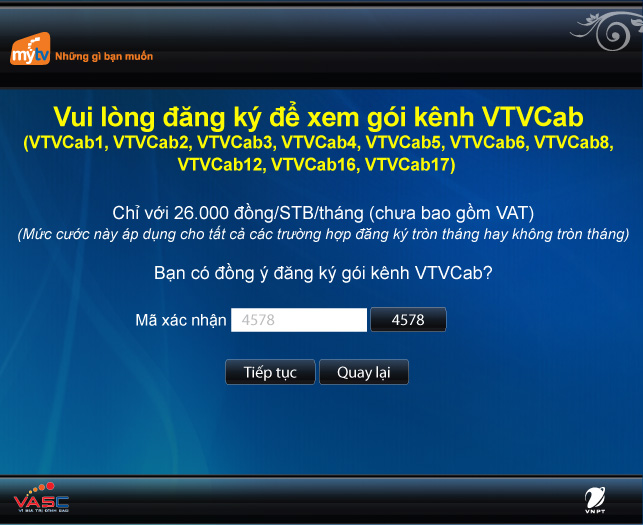 Goi kenh truyen hinh VTVcab tren MyTV