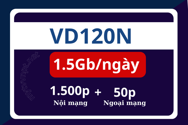 Gói cước Vinaphone VD120N